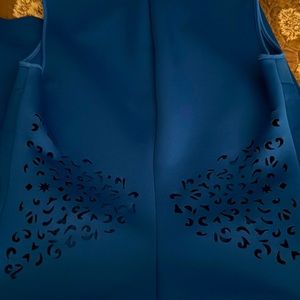 Clover Canyon Laser Cut Dress - Cobalt